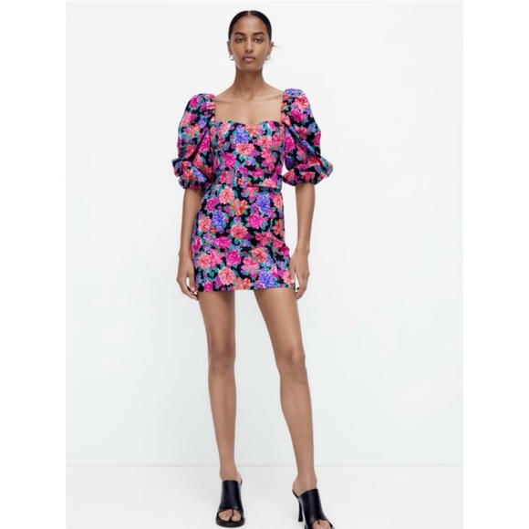 Zara Dresses & Skirts - Zara Floral Mini Dress
